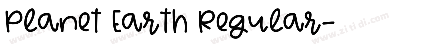 Planet Earth Regular字体转换